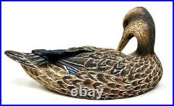 Big Sky Mallard Hen With 2 Baby Ducks Hand Carved Hand Painted By Ashley Gray