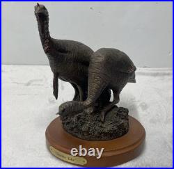 Big Sky Sculpture Carvers Double Take Turkeys 9 Bronze Finish Bradford Williams