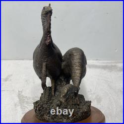Big Sky Sculpture Carvers Double Take Turkeys 9 Bronze Finish Bradford Williams