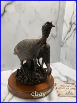 Big Sky Sculpture Carvers Double Take Turkeys Realism 9X8X8