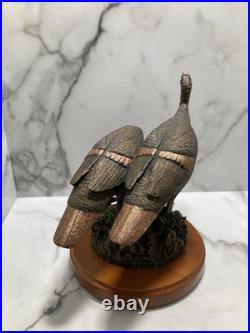 Big Sky Sculpture Carvers Double Take Turkeys Realism 9X8X8