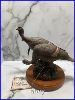 Big Sky Sculpture Carvers Double Take Turkeys Realism 9X8X8