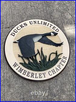 Big sky carvers ducks Unlimited Wimberley chapter carved sign rare? Texas