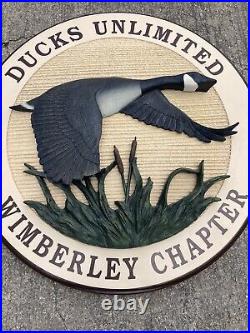 Big sky carvers ducks Unlimited Wimberley chapter carved sign rare? Texas