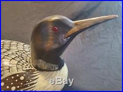 Big sky carvers loon duck decoy carved & signed by Craig Fellows