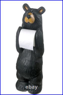 Black Bear Toilet Paper Despenser 9 x 29 Jeff Fleming Rustic Lake Cabin