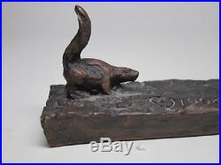 Bonded Bronze Big Sky Carvers Foal & Squirrel Sculpture CR Morrison Western