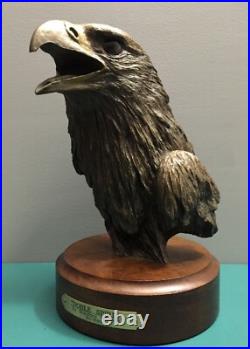 Bradford Williams Big Sky Carvers American Bald Eagle LE Bust Sculpture Decor