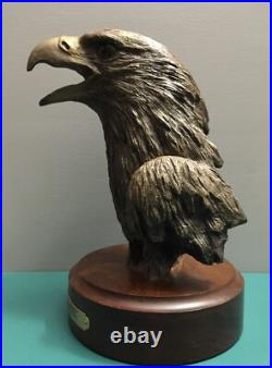 Bradford Williams Big Sky Carvers American Bald Eagle LE Bust Sculpture Decor