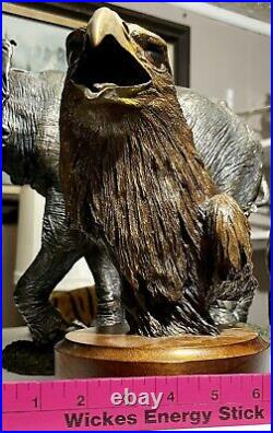 Bradford Williams Big Sky Carvers American Bald Eagle LE Bust Sculpture Decor