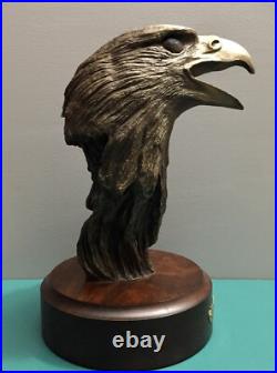 Bradford Williams Big Sky Carvers American Bald Eagle LE Bust Sculpture Decor