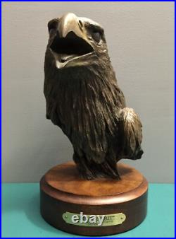 Bradford Williams Big Sky Carvers American Bald Eagle LE Bust Sculpture Decor