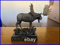 Bradford Williams Big Sky Carvers Montana Grand Old Man Bronze Moose Sculpture