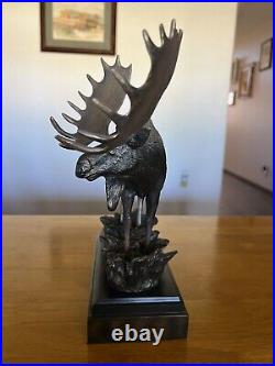 Bradford Williams Big Sky Carvers Montana Grand Old Man Bronze Moose Sculpture