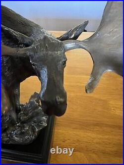 Bradford Williams Big Sky Carvers Montana Grand Old Man Bronze Moose Sculpture