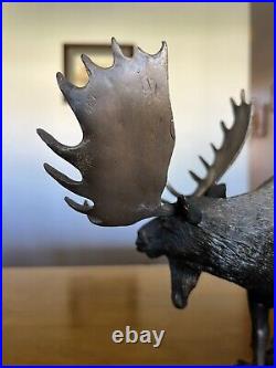 Bradford Williams Big Sky Carvers Montana Grand Old Man Bronze Moose Sculpture