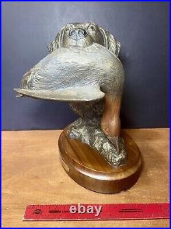 Bradford Williams Grand MasterHunting Dog Retriever Duck Bronze Sculpture #104