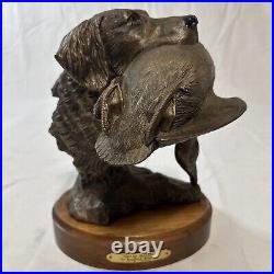 Bradford Williams Grand MasterHunting Dog Retriever Duck Bronze Sculpture #1116