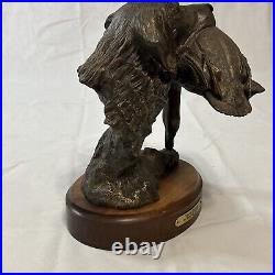 Bradford Williams Grand MasterHunting Dog Retriever Duck Bronze Sculpture #1116