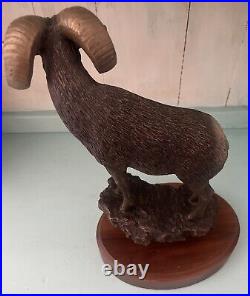 Bradford Williams Montana Bronze Ram Sculpture The High Life Limited Ed