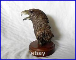 Bradford Williams NOBLE SPIRIT American Eagle Bust Sculpture 10 Figurine