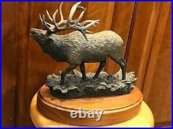 Bradford Williams The Heard Bull Elk Bronze Sculpture 157/1250 Big Sky Carvers