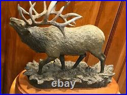 Bradford Williams The Heard Bull Elk Bronze Sculpture 157/1250 Big Sky Carvers