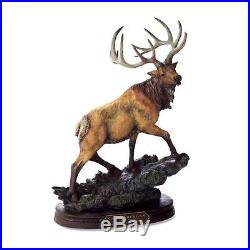 Bridger Creek Rogue Elk American Wildlife Big Sky Carvers Stonecast Sculpture