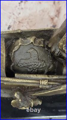 Bronze Big Sky Carvers Sculpture Canoe Trip Bear Bears Cub Indian Hotcast Decor