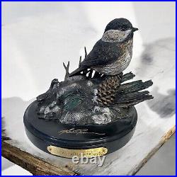 Bronze Big Sky Carvers Winter Morning Sculpture Marc Pierce Signature