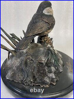 Bronze Big Sky Carvers Winter Morning Sculpture Marc Pierce Signature