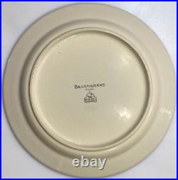 Brushwerks Big Sky Carvers Set of 4 Bear 10.75 Stoneware Rimmed Dinner Plates