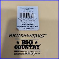 Brushwerks Canister Big Sky Carvers Big Country Cowboy Western 9 Cookie Jar