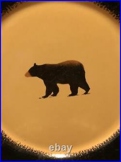 Brushwerks by Big Sky Carvers Bear Dinner Plates Set Of 4 Measures 11