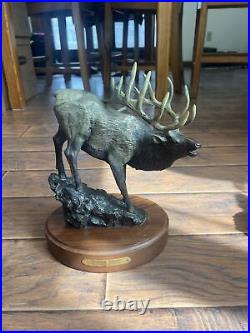 Bull Elk Bronze Wapti Ridge By Bradford Williams 330/1950 A Big Sky Carvers