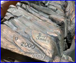 Burl Jones Big Sky Carvers Wolf Howling Nature Sculpture Collection Statue Wolve