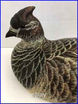 CHRIS OLSON BIG SKY CARVERS MASTER EDITION 22 of 300 CARVED RUFFLED GROUSE XLNT