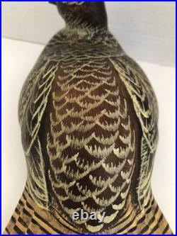 CHRIS OLSON BIG SKY CARVERS MASTER EDITION 22 of 300 CARVED RUFFLED GROUSE XLNT