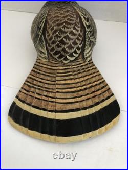 CHRIS OLSON BIG SKY CARVERS MASTER EDITION 22 of 300 CARVED RUFFLED GROUSE XLNT