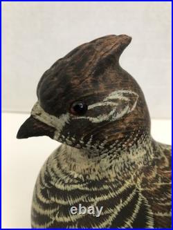 CHRIS OLSON BIG SKY CARVERS MASTER EDITION 22 of 300 CARVED RUFFLED GROUSE XLNT