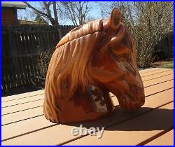 COOKIE JAR Blaze Horse Head, Big Sky Carvers RARE