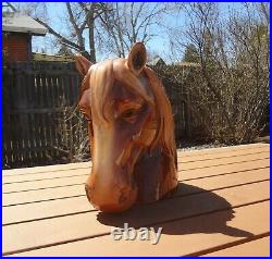 COOKIE JAR Blaze Horse Head, Big Sky Carvers RARE