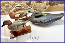Cabin Creek Big Sky Carvers 3 decoys! -Rustic distressed look 2 on cradles NICE