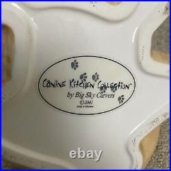 Canine Kitchen Collection By Big Sky Carvers Cookie Jar 2001 HTF Vintage