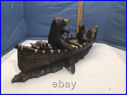 Canoe Trip Jeff Fleming Big Sky Carvers 24 Bear Sculpture Bear Foots