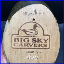 Canvasback Drake Duck Big Sky Carvers Limited Edition Signed By Artist 211/2000