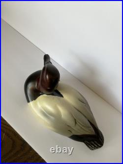 Canvasback Drake Duck Decoy Big Sky Carvers of Montana Signed