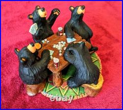 Card Sharks BEARFOOTS by Jeff Fleming Big Sky Carvers Bear Figure Numbered
