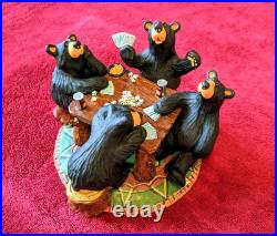 Card Sharks BEARFOOTS by Jeff Fleming Big Sky Carvers Bear Figure Numbered