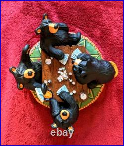 Card Sharks BEARFOOTS by Jeff Fleming Big Sky Carvers Bear Figure Numbered